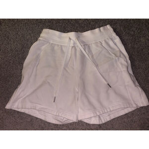 White Scuba LuluLemon Shorts